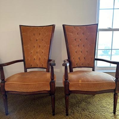 Lewittes Mid-Century Pair of Chairs (See Description)