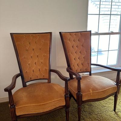 Lewittes Mid-Century Pair of Chairs (See Description)
