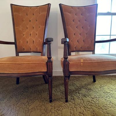 Lewittes Mid-Century Pair of Chairs (See Description)