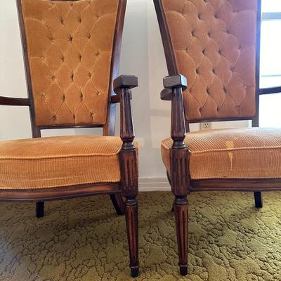 Lewittes Mid-Century Pair of Chairs (See Description)