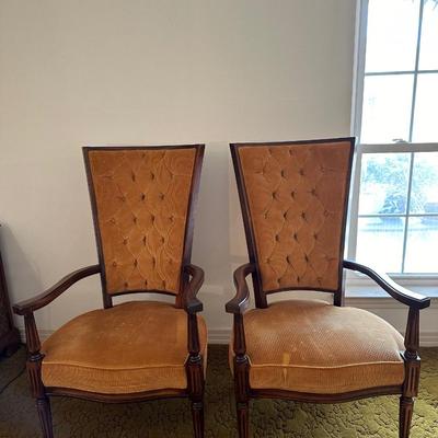 Lewittes Mid-Century Pair of Chairs (See Description)
