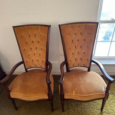 Lewittes Mid-Century Pair of Chairs (See Description)