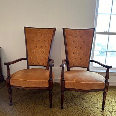 Lewittes Mid-Century Pair of Chairs (See Description)