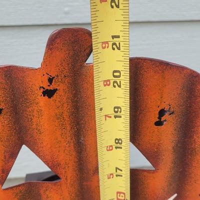 Metal Stacked Jack-o-lantern Pumpkins Deco