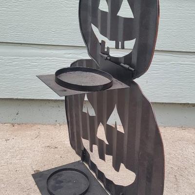 Metal Stacked Jack-o-lantern Pumpkins Deco