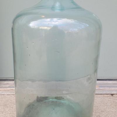 Large Vintage Glass Water Bottle