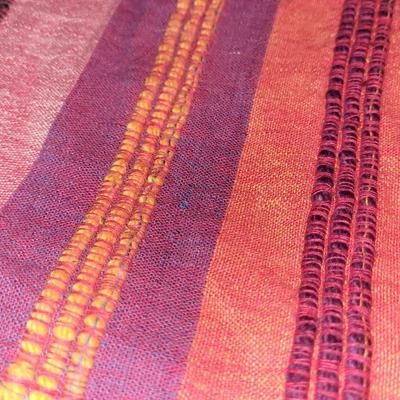 Vintage Moroccan Colorful Linen (Dark Pink)