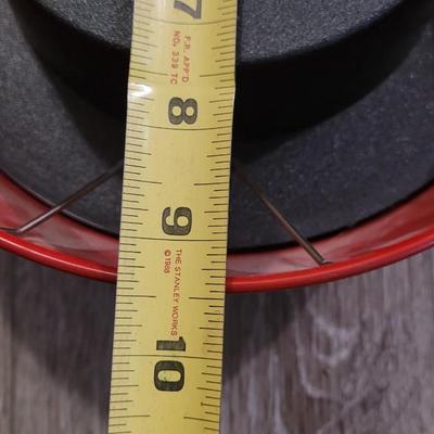 Vintage Style Red Metal Clock