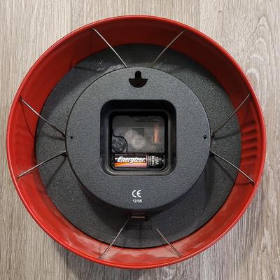Vintage Style Red Metal Clock