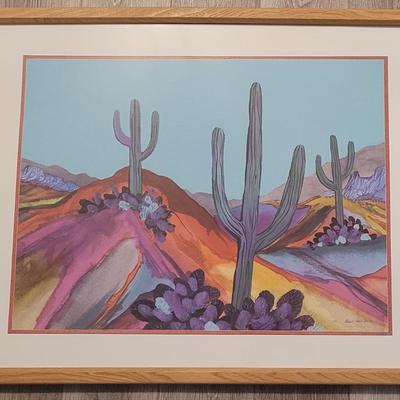 Ann Hart Davis Southwest Print 'Cactus Trio'