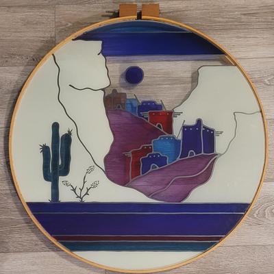 Large Plexi- Stained Glass Style Art