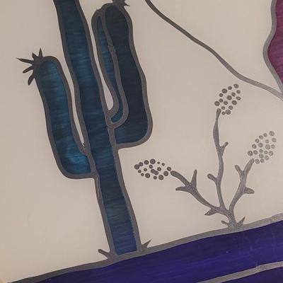 Large Plexi- Stained Glass Style Art
