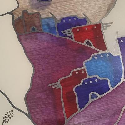 Large Plexi- Stained Glass Style Art