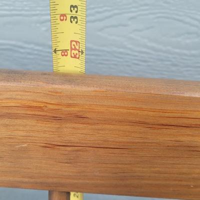 Vintage Blue Wash Wood Bench