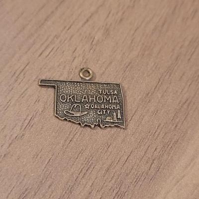 Sterling Silver Oklahoma Charm