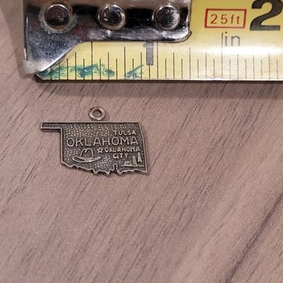 Sterling Silver Oklahoma Charm