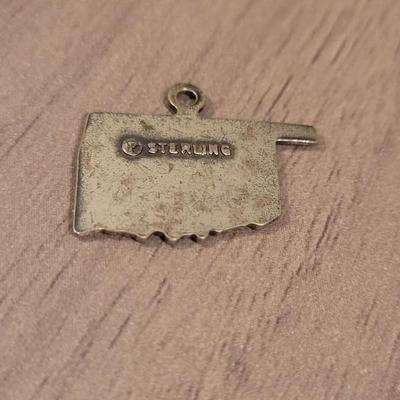 Sterling Silver Oklahoma Charm