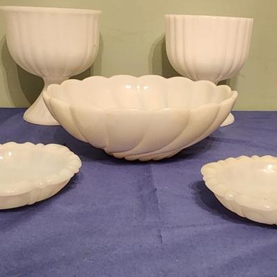 Milk glass - 5