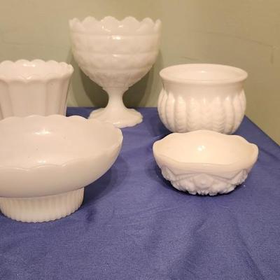 Milk glass - 5