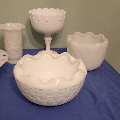 Milk glass - 5