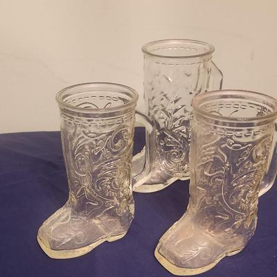Glass cowboy boots
