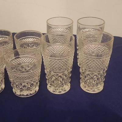 Glass set 4/tall, 4/short - 8