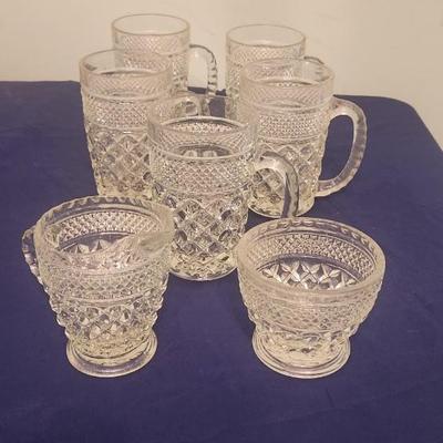 Glass mug/creamer set - 7