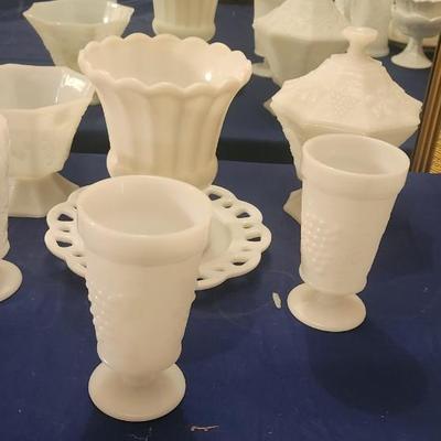 Assorted Milk glass - 7