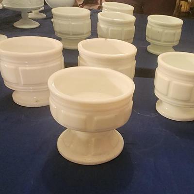 Milk glass - 4