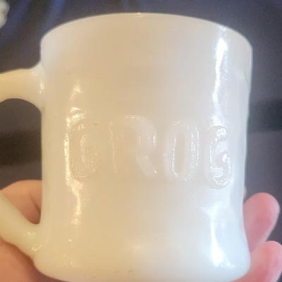 Grog Milk glass mug
