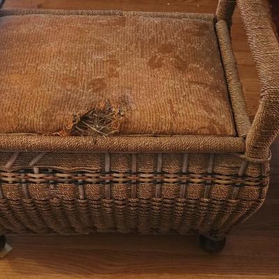 Vintage sewing stool - some damage