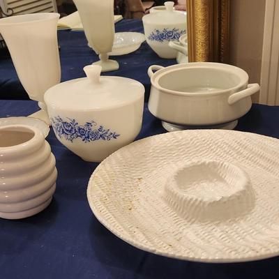 Assorted Milk glass - 7