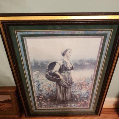 Woman w/basket picture
