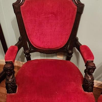 Antique King and Queen chairs