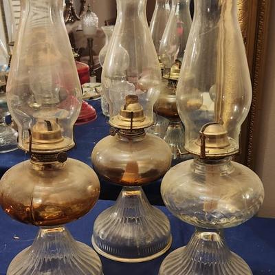 Large glass lantern set - 3