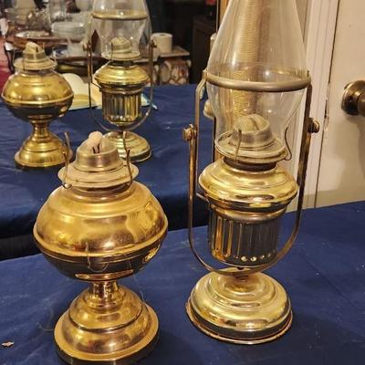 Brass lantern set - 2