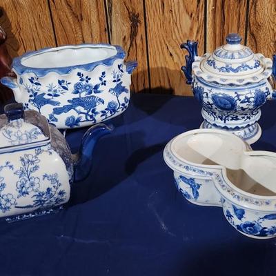 Porcelain design blue - 4