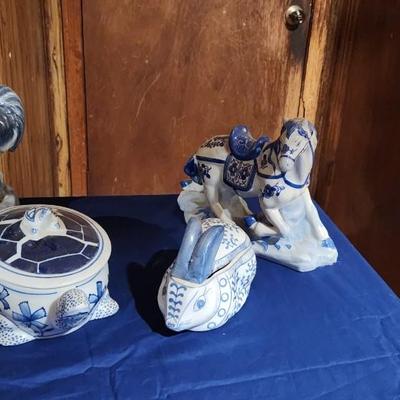 Porcelain blue animals - 4