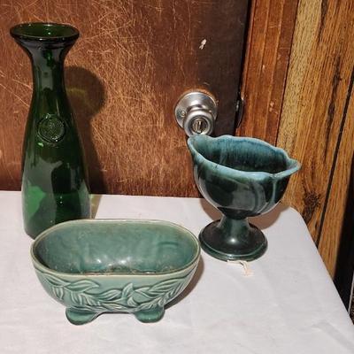 Green glass dÃ©cor