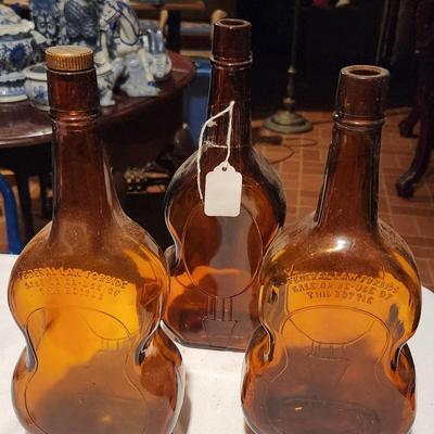 Guitar shaped liquor bottles