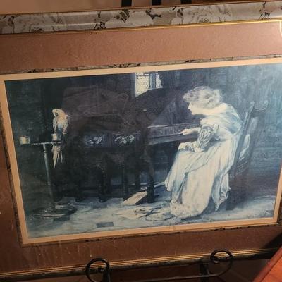 Woman on piano picture