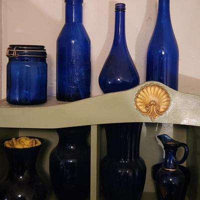Blue glass set - 11