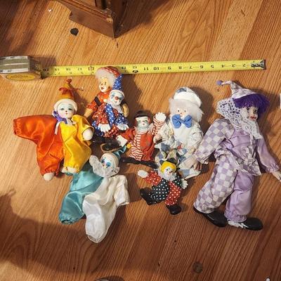 Assortment of little clowns