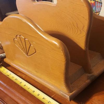 Solid wood Magazine Holder