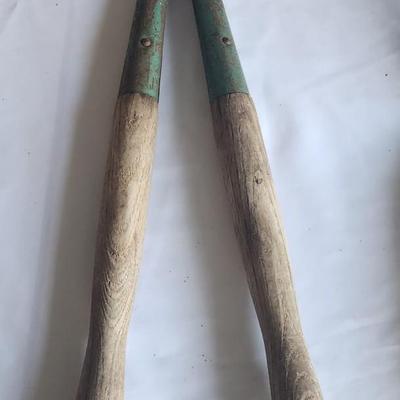 Small wood handle loppers