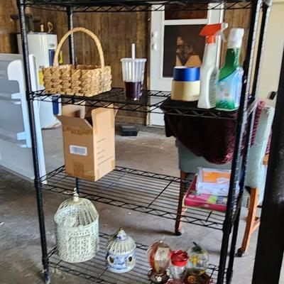 Blk metal storage rack
