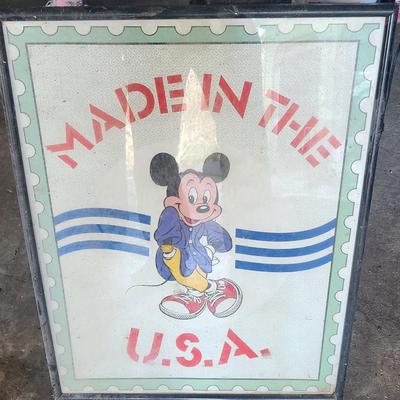Made in USA mickey poster