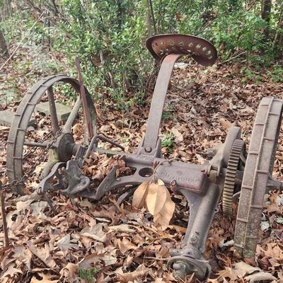 Old iron plow thing