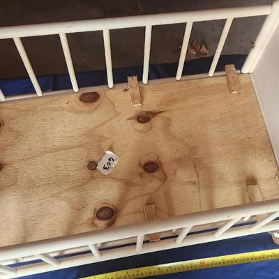 Antique baby doll crib