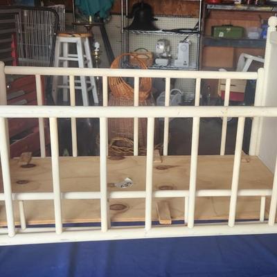 Antique baby doll crib